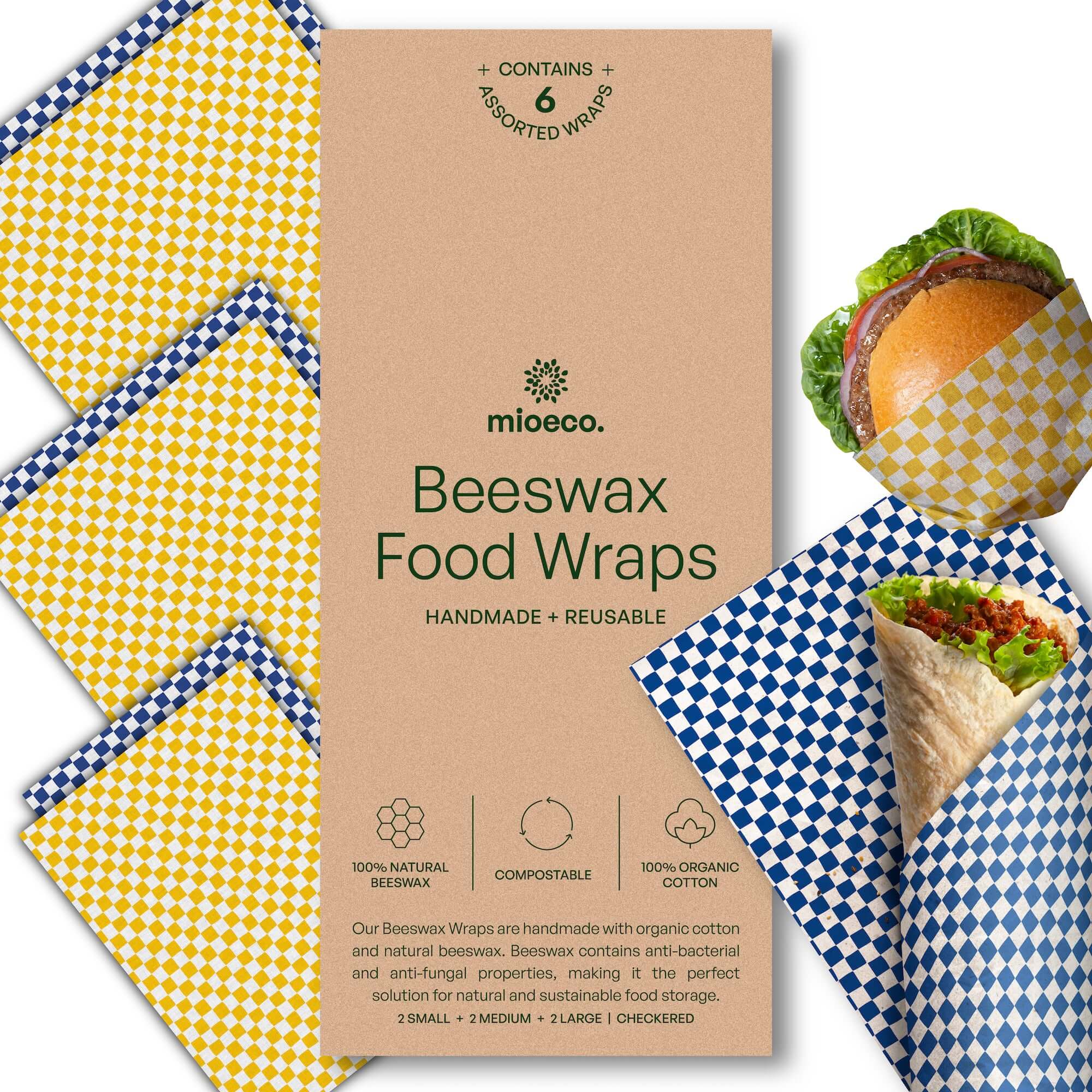MioEco Beeswax Food Wraps – Organic, Reusable & Sustainable