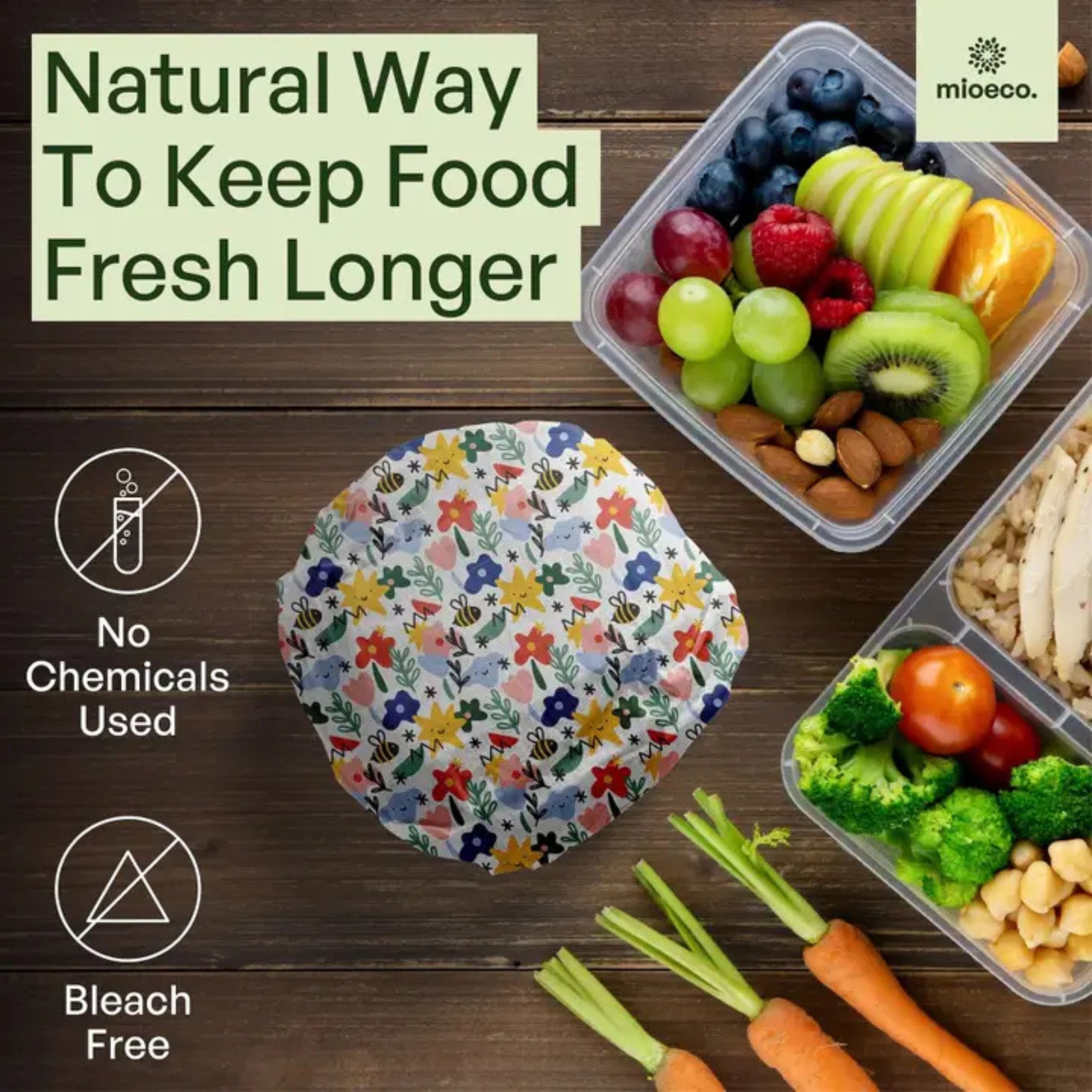 MioEco Beeswax Food Wraps – Organic, Reusable & Sustainable