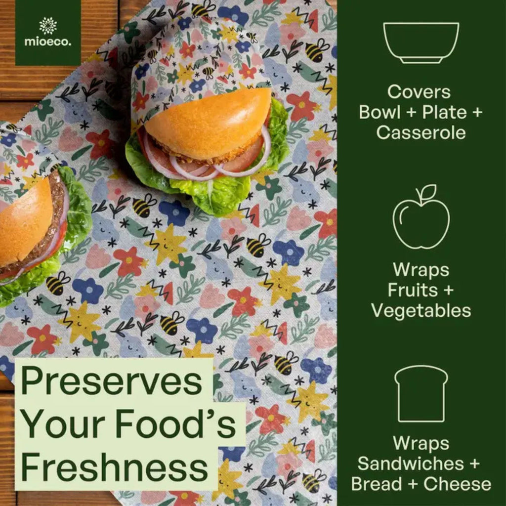 MioEco Beeswax Food Wraps – Organic, Reusable & Sustainable