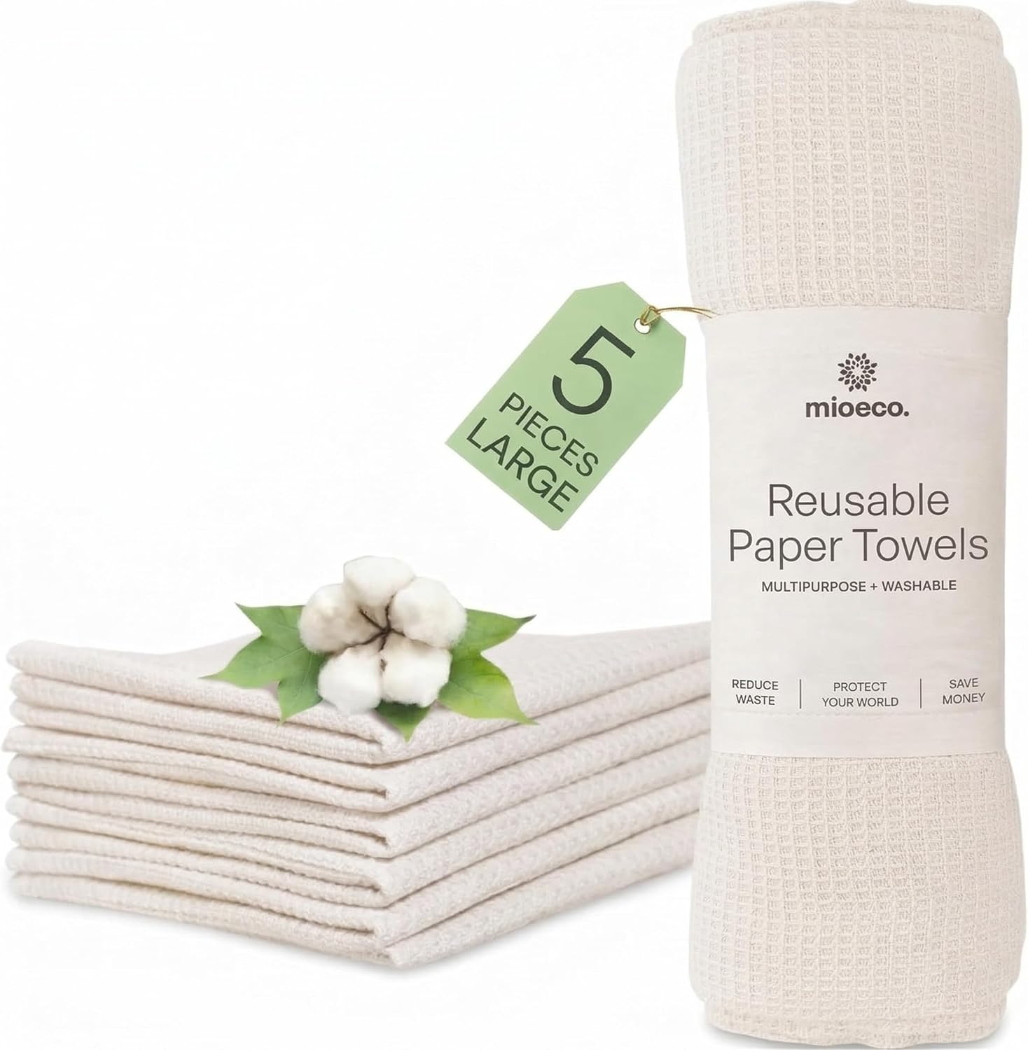 mioEco Unpaper Towel Set - 5 pcs - L size