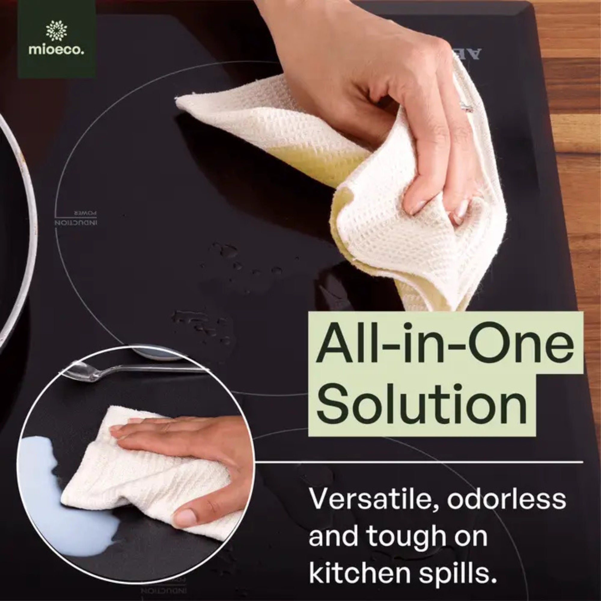 MioEco 10 Pack Reusable Paper Towels – Organic Cotton, Washable & Sustainable
