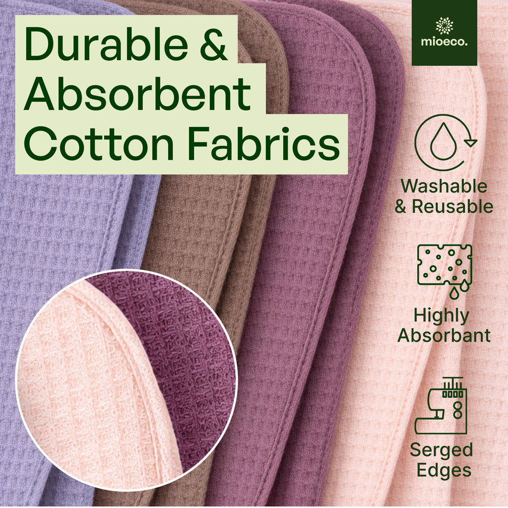 mioEco Unpaper Towel Set - 24 pcs - Blush Harmony