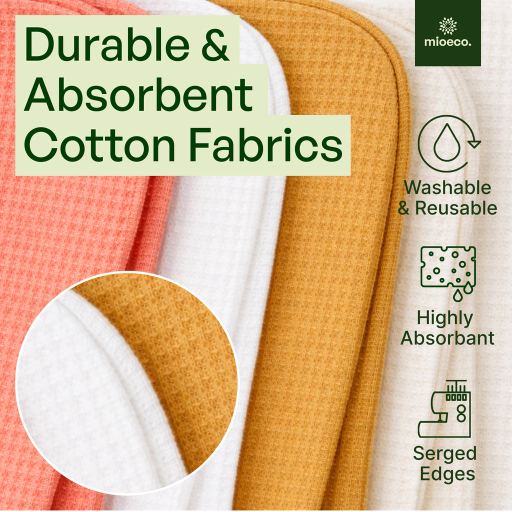 mioEco Unpaper Towel Set - 24 pcs - Warm Earth
