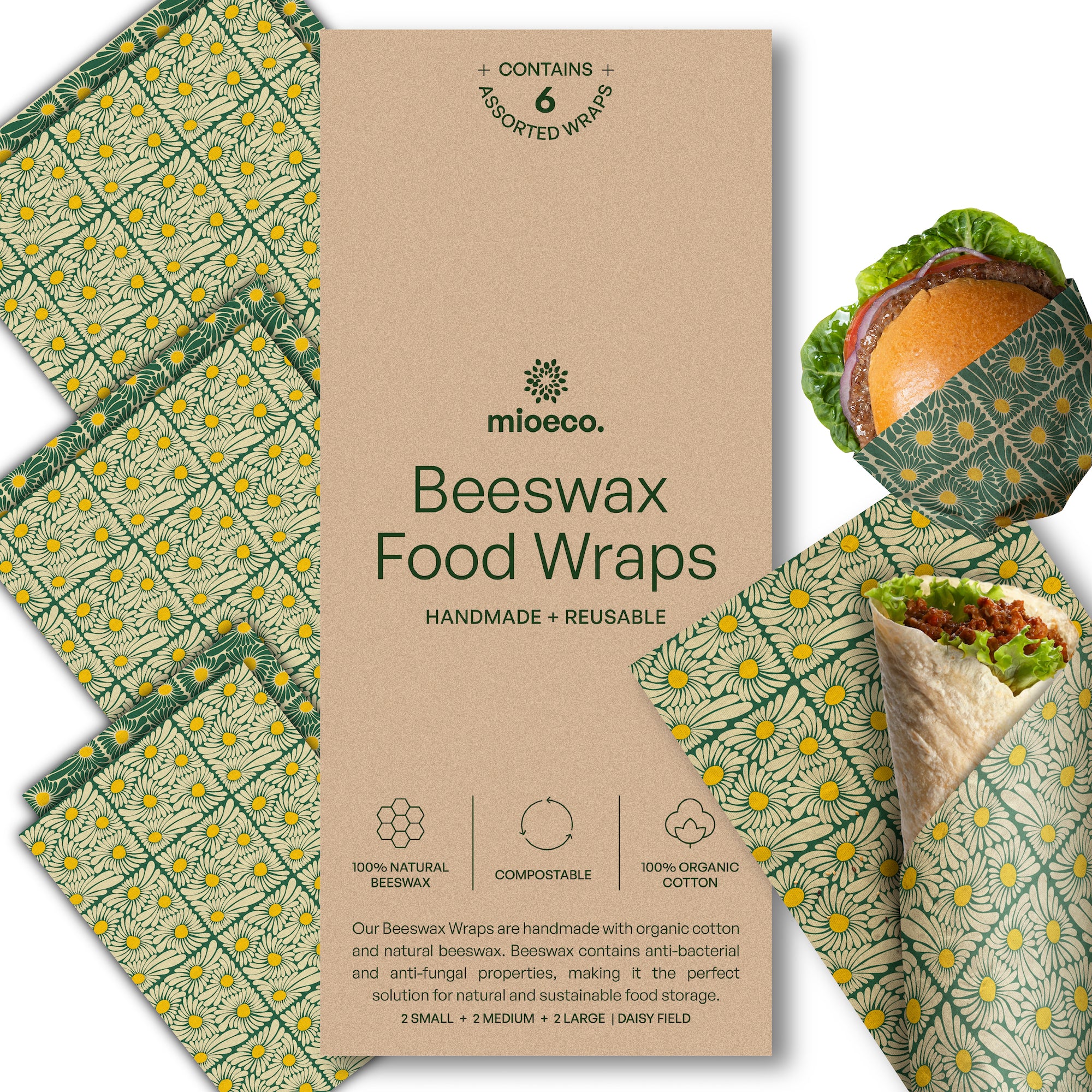 MioEco Beeswax Food Wraps – Organic, Reusable & Sustainable
